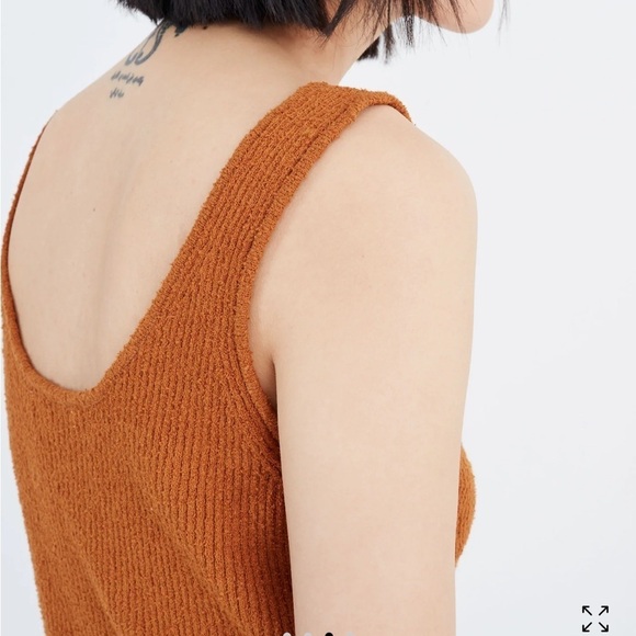 Madewell Kingston Button Front Texture Thread Sweater Tank XS - Picture 2 of 8